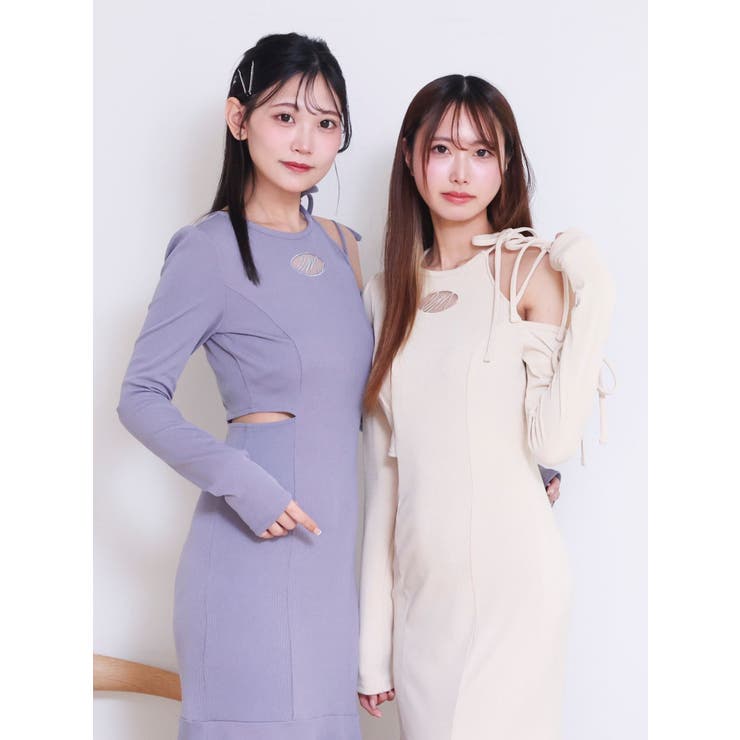 リボンカットアウトマーメイドワンピース | EATME | 詳細画像10 