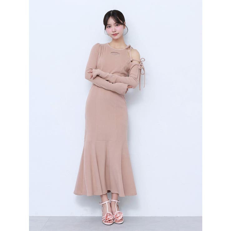 リボンカットアウトマーメイドワンピース | EATME | 詳細画像12 