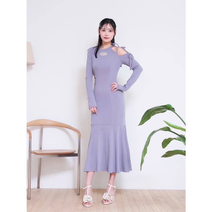 リボンカットアウトマーメイドワンピース | EATME | 詳細画像3 