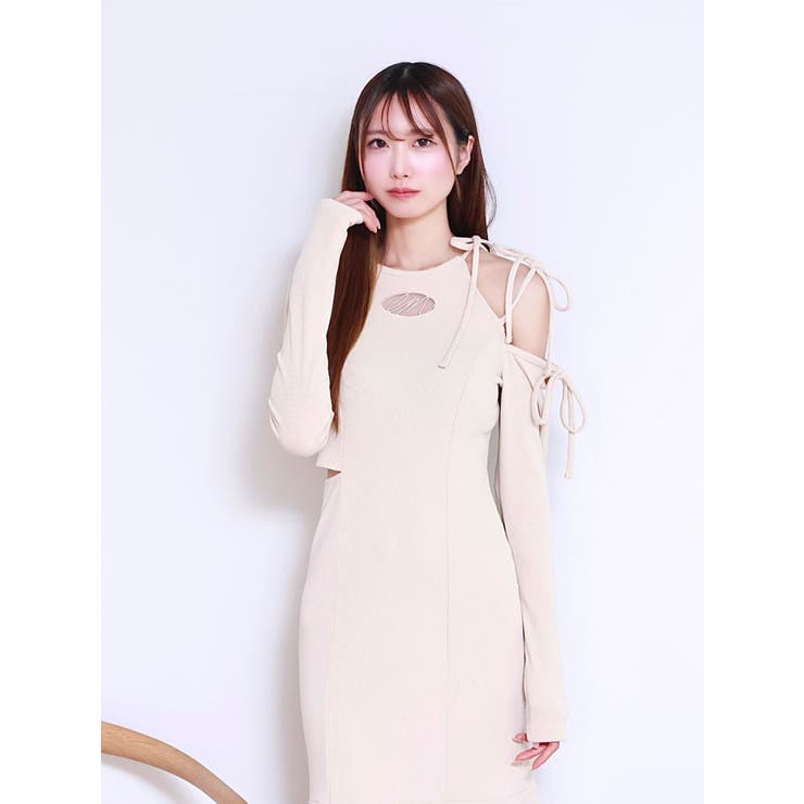 リボンカットアウトマーメイドワンピース | EATME | 詳細画像7 