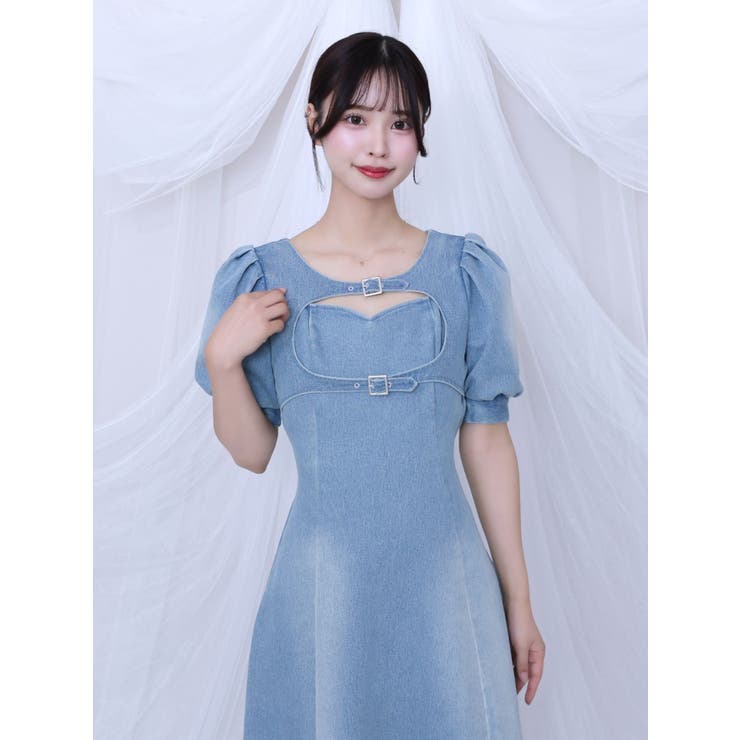 ダブルベルトデザインデニムワンピース | EATME | 詳細画像20 