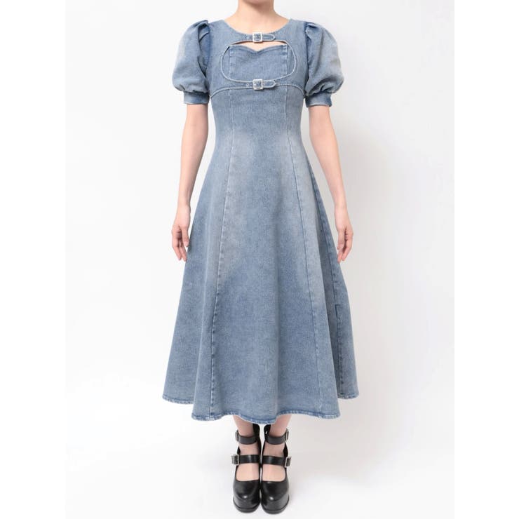 ダブルベルトデザインデニムワンピース | EATME | 詳細画像7 