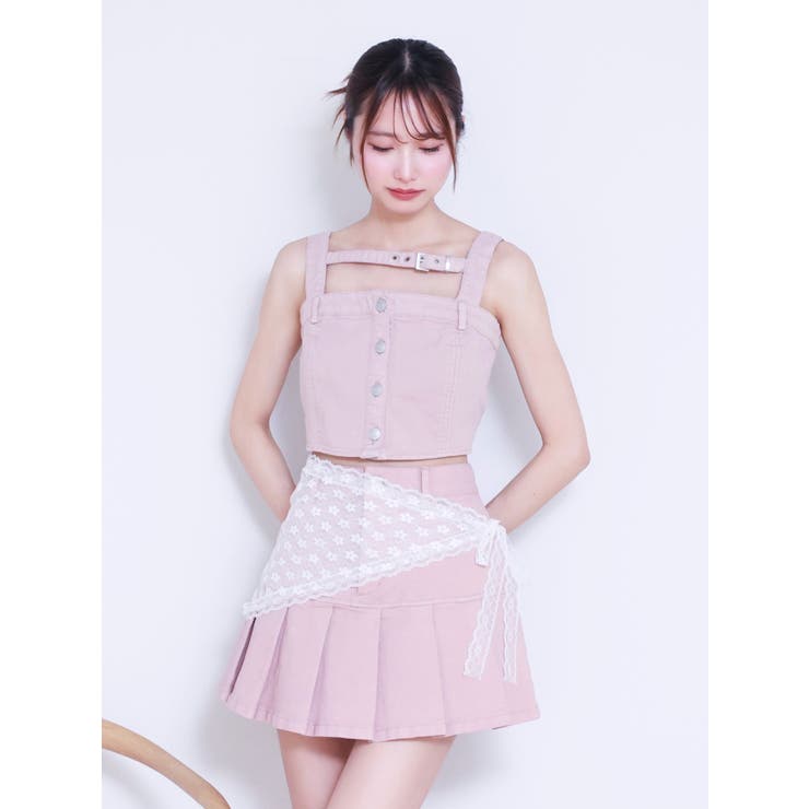 ベルトデニムビスチェ（セットアップ可能） | EATME | 詳細画像16 