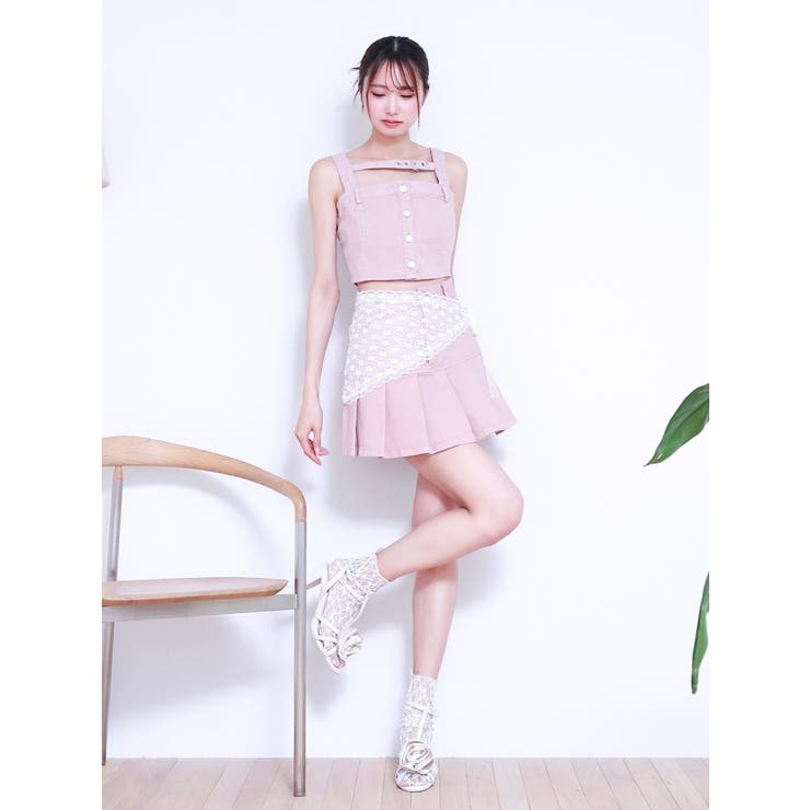 ベルトデニムビスチェ（セットアップ可能） | EATME | 詳細画像17 