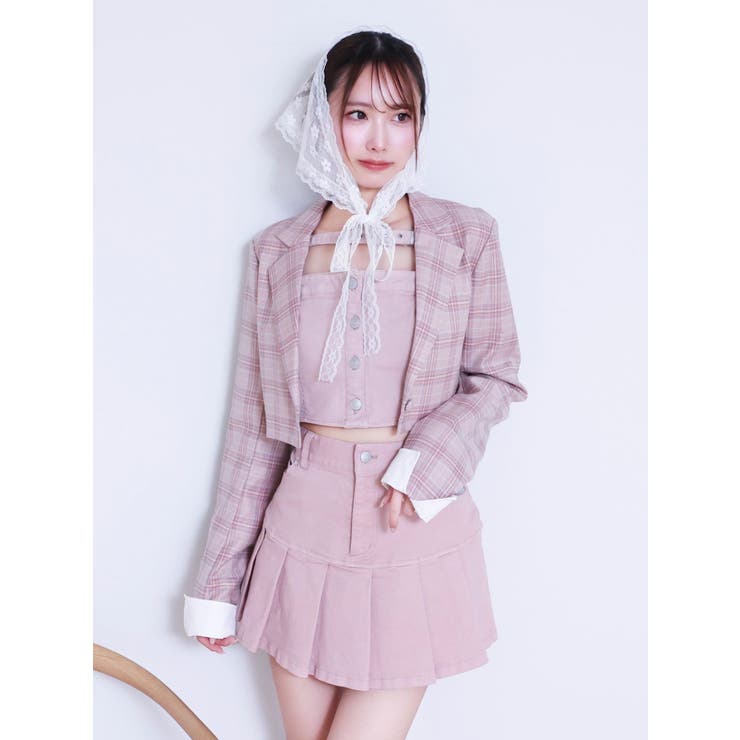 ベルトデニムビスチェ（セットアップ可能） | EATME | 詳細画像21 