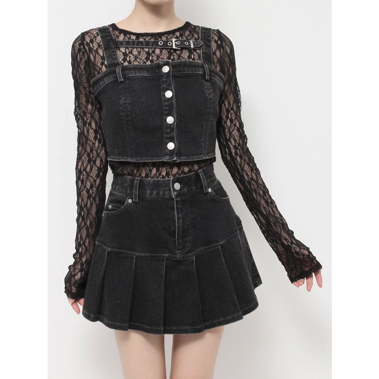 ベルトデニムビスチェ（セットアップ可能） | EATME | 詳細画像49 