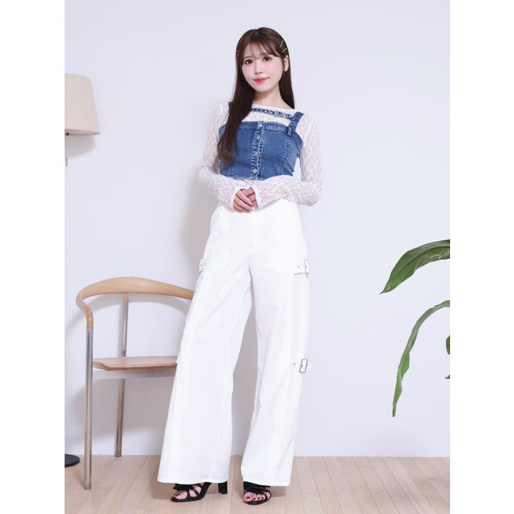 ベルトデニムビスチェ（セットアップ可能） | EATME | 詳細画像6 