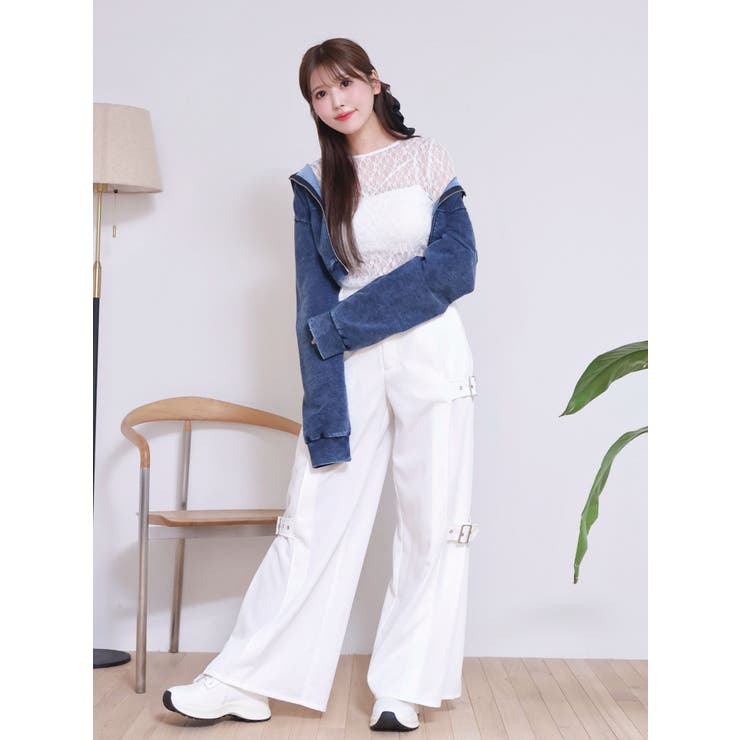 サイドベルトワイドパンツ | EATME | 詳細画像10 