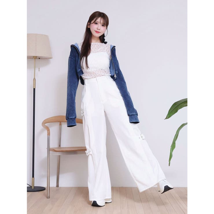 サイドベルトワイドパンツ | EATME | 詳細画像12 