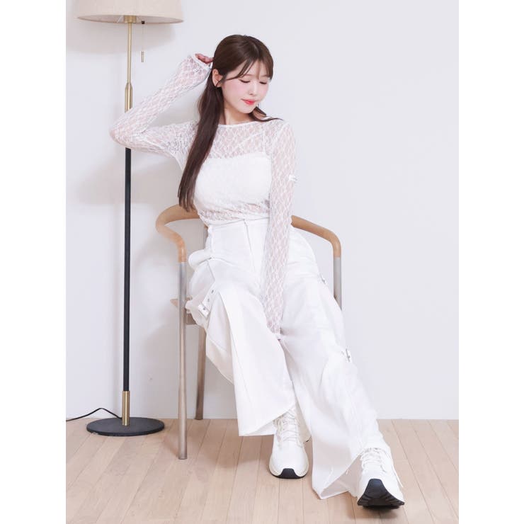 サイドベルトワイドパンツ | EATME | 詳細画像8 