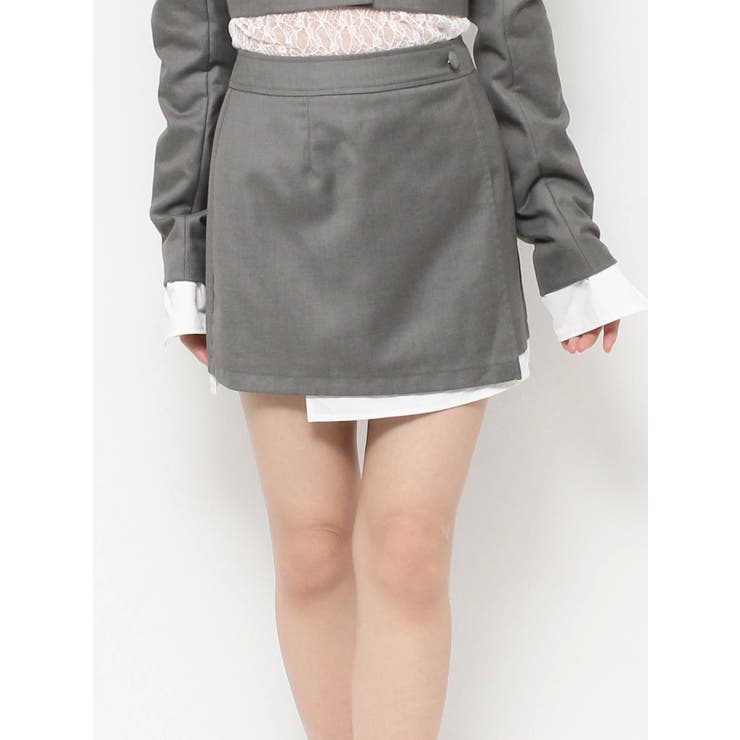ラップライクミニスカート（セットアップ可能）[品番