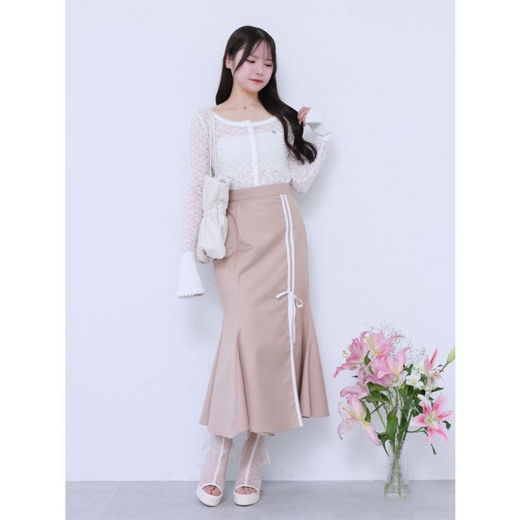 ダブルラインマーメイドスカート（セットアップ可能） | EATME | 詳細画像12 