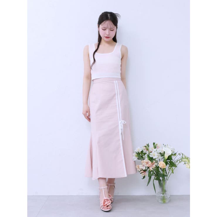 ダブルラインマーメイドスカート（セットアップ可能） | EATME | 詳細画像17 