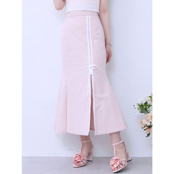 ピンク | ダブルラインマーメイドスカート（セットアップ可能） | EATME
