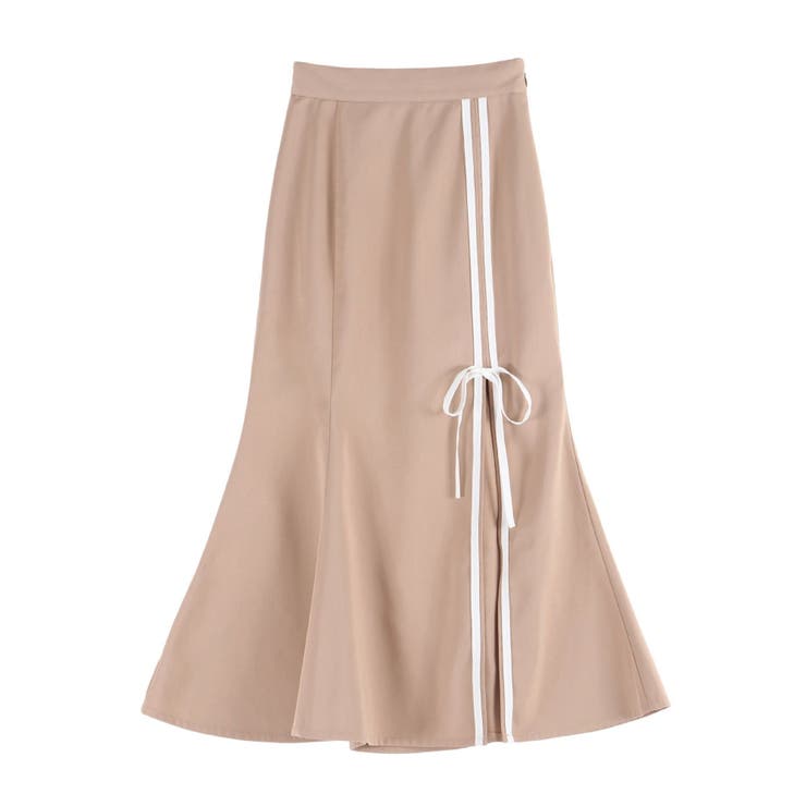 ベージュ | ダブルラインマーメイドスカート（セットアップ可能） | EATME