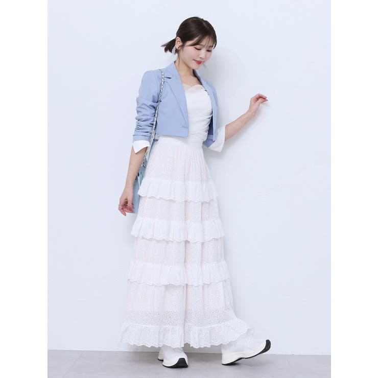 ラッフルティアードロングスカート | EATME | 詳細画像18 