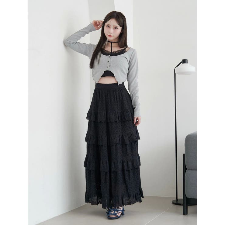 ラッフルティアードロングスカート | EATME | 詳細画像22 