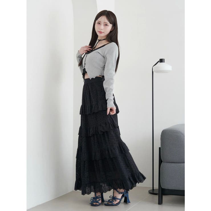 ラッフルティアードロングスカート | EATME | 詳細画像23 