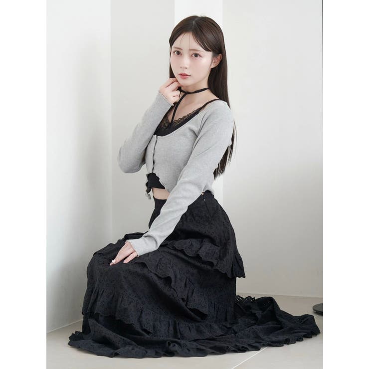 ラッフルティアードロングスカート | EATME | 詳細画像24 