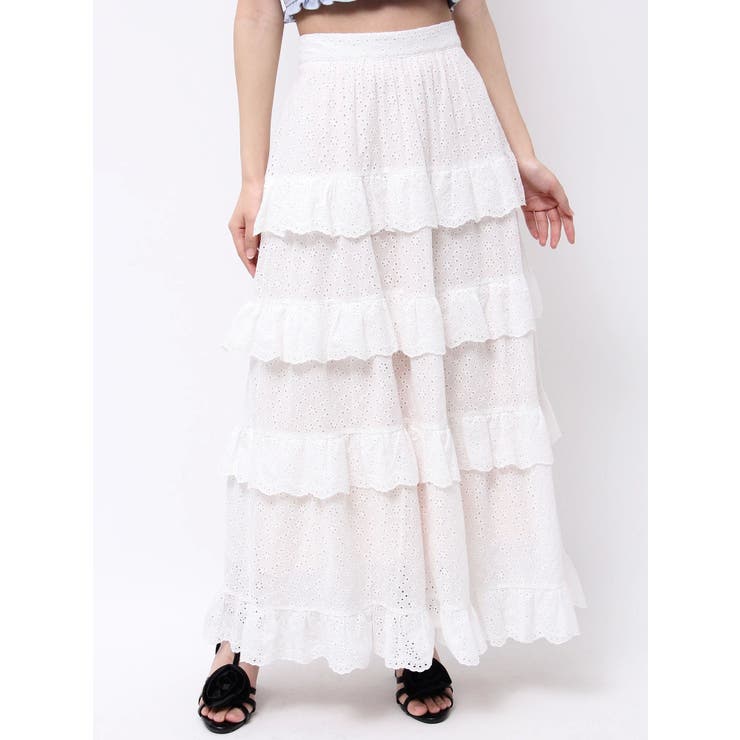 ラッフルティアードロングスカート | EATME | 詳細画像48 