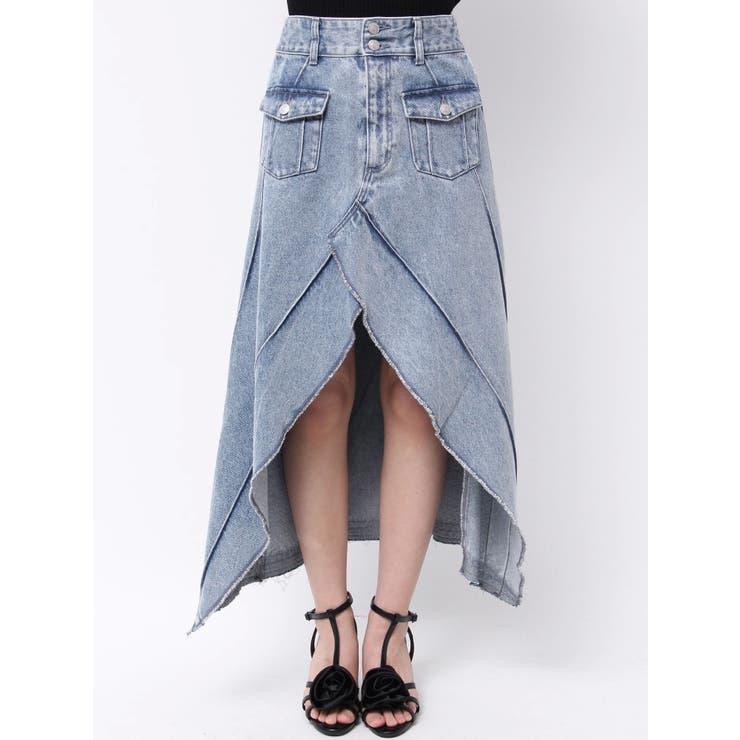 FRONTスリットロングデニムスカート | EATME | 詳細画像14 