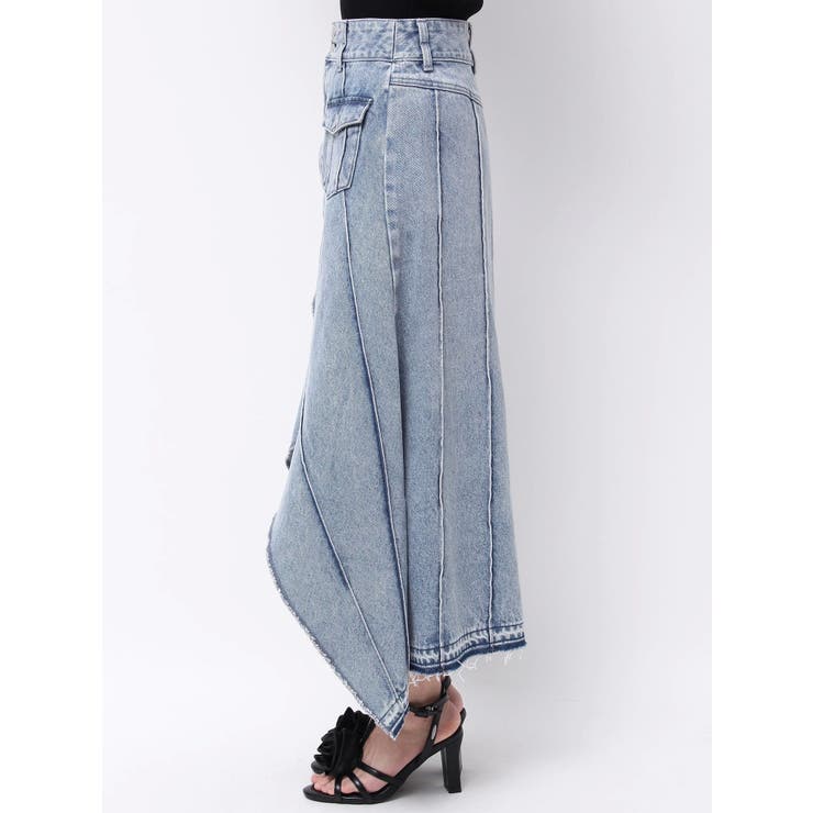 FRONTスリットロングデニムスカート | EATME | 詳細画像15 