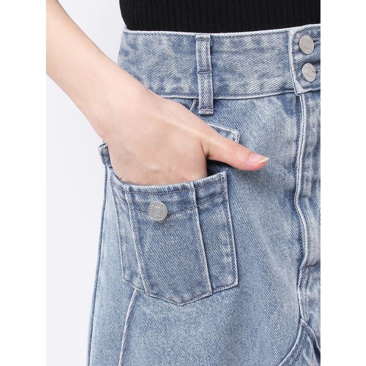 FRONTスリットロングデニムスカート | EATME | 詳細画像18 