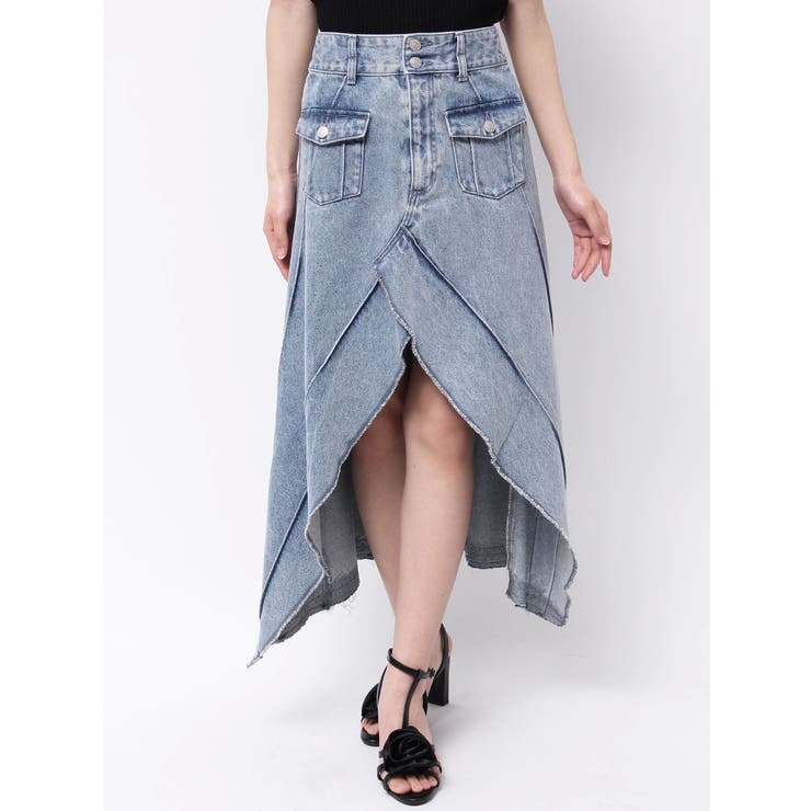 FRONTスリットロングデニムスカート | EATME | 詳細画像25 