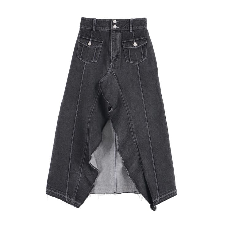 FRONTスリットロングデニムスカート | EATME | 詳細画像26 