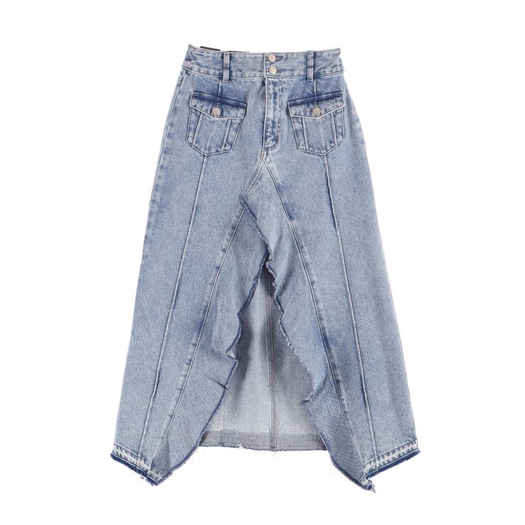 FRONTスリットロングデニムスカート | EATME | 詳細画像27 