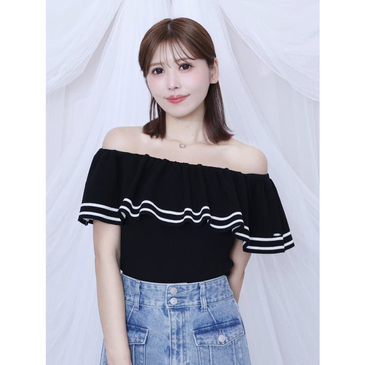 オフショルダーニットTOP[品番：MKSW0063838]｜EATME