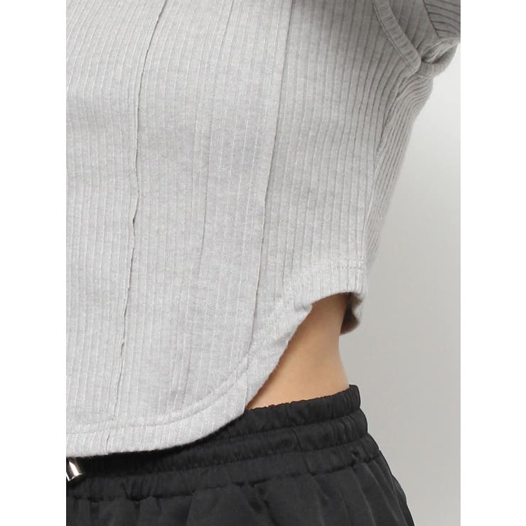 EATME カットアウトショルダーリブTOP［即購入不可］ セール】カットアウトショルダーリブTOP（Tシャツ/カットソー