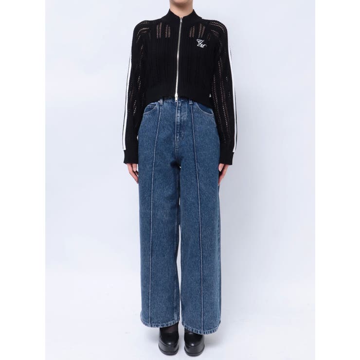 透かし編みラインニット（セットアップ可能） | EATME | 詳細画像22 