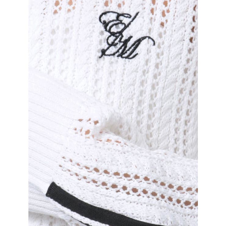 透かし編みラインニット（セットアップ可能） | EATME | 詳細画像23 