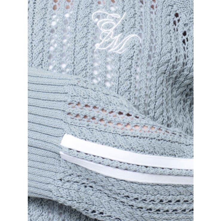 透かし編みラインニット（セットアップ可能） | EATME | 詳細画像29 