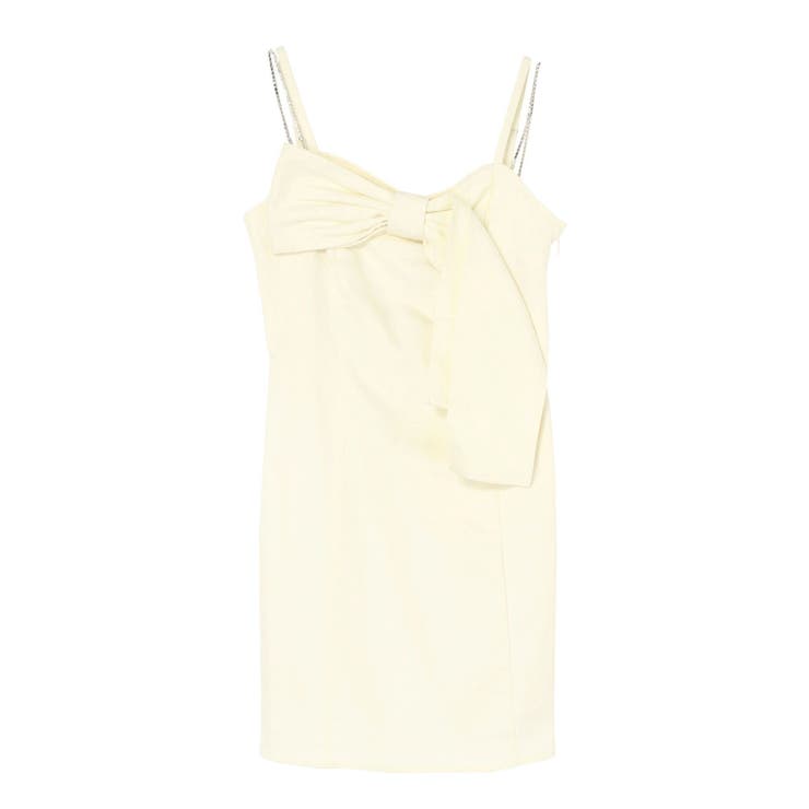アイボリー | ストーンストラップリボンワンピース | EATME