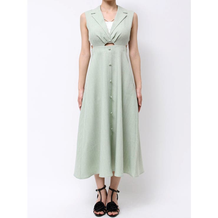 テーラードカラーカットアウトワンピース | EATME | 詳細画像10 