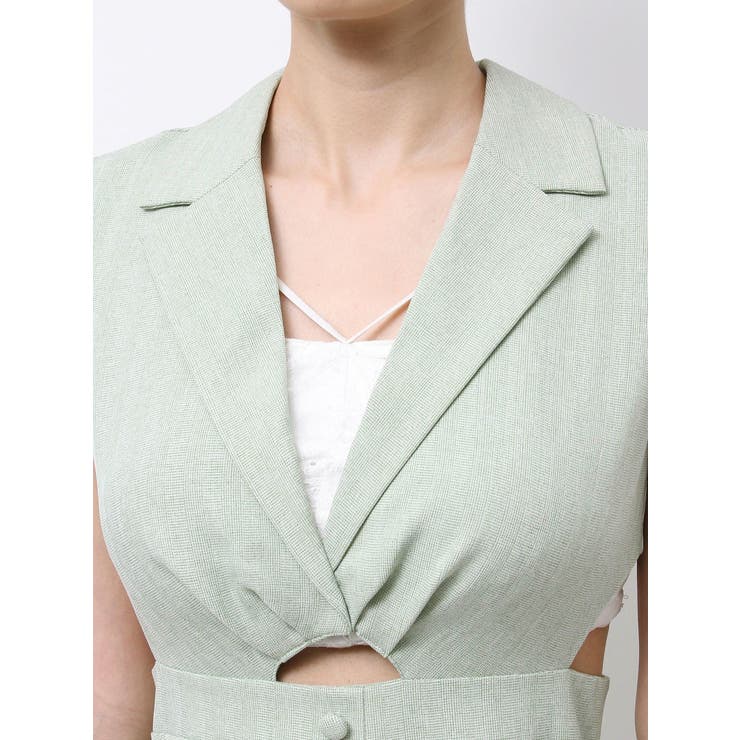 テーラードカラーカットアウトワンピース | EATME | 詳細画像13 