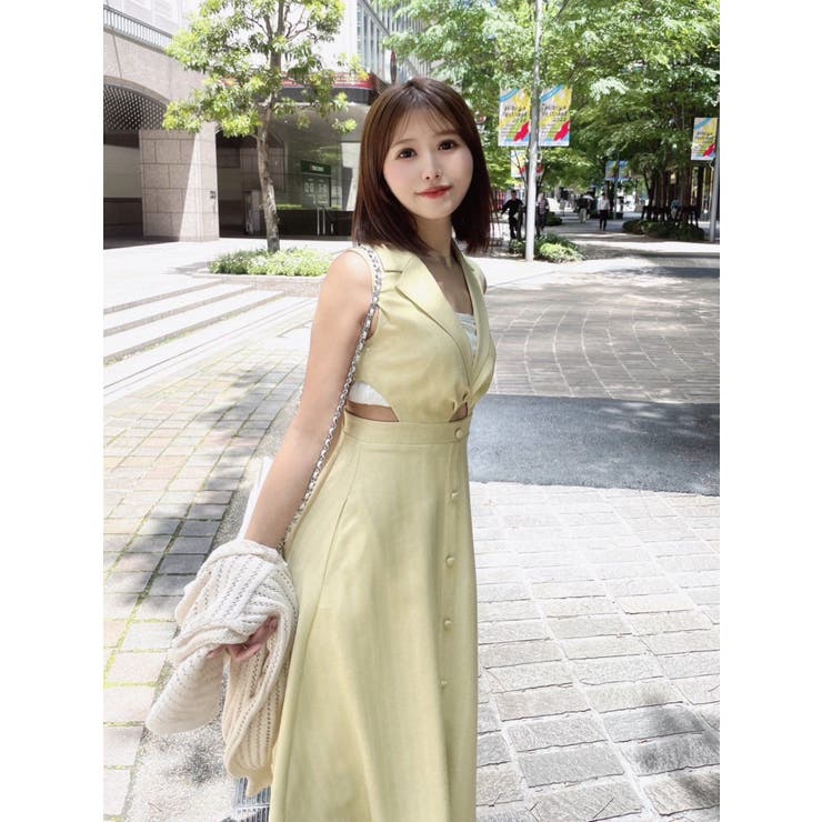 テーラードカラーカットアウトワンピース | EATME | 詳細画像2 