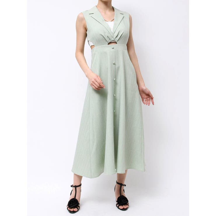 テーラードカラーカットアウトワンピース | EATME | 詳細画像37 