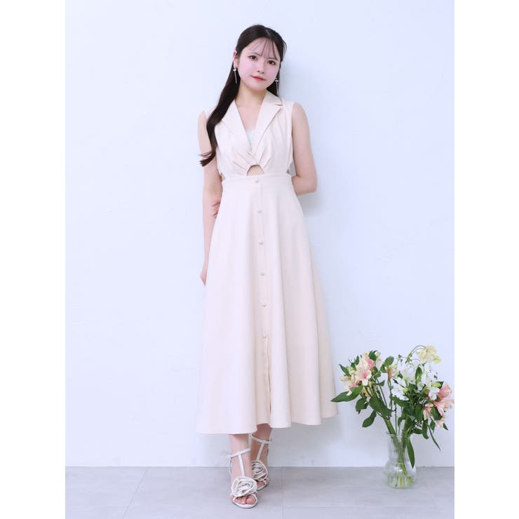 テーラードカラーカットアウトワンピース | EATME | 詳細画像4 