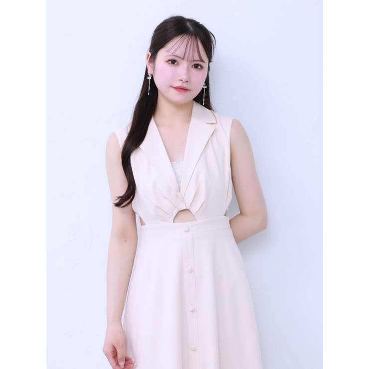 テーラードカラーカットアウトワンピース | EATME | 詳細画像7 