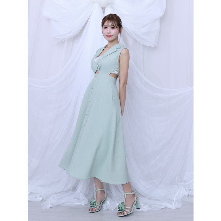 テーラードカラーカットアウトワンピース | EATME | 詳細画像9 