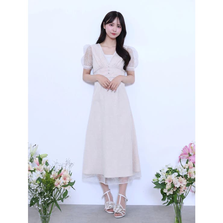 Vネックレースワンピース | EATME | 詳細画像17