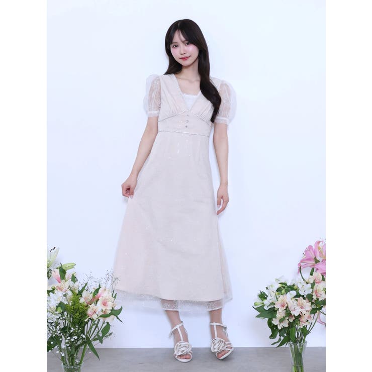 Vネックレースワンピース | EATME | 詳細画像18