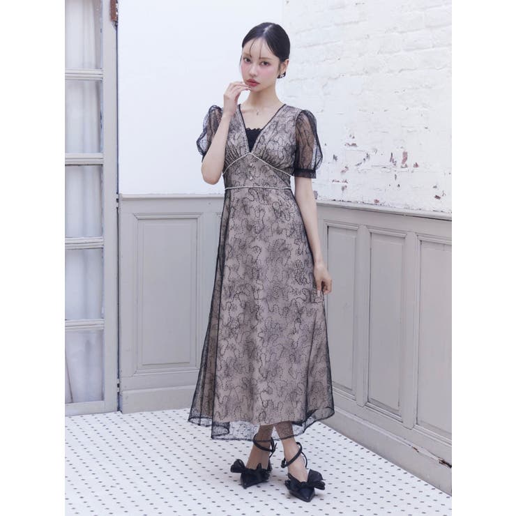 Vネックレースワンピース | EATME | 詳細画像6