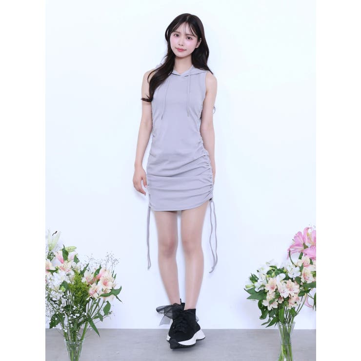 フードシャーリングタイトミニワンピース | EATME | 詳細画像11 