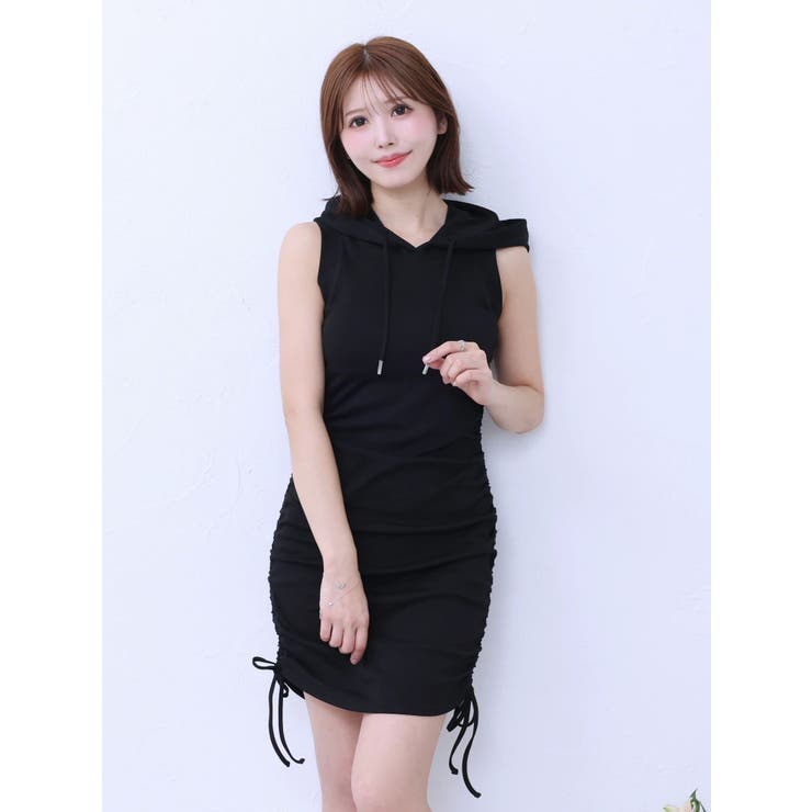 フードシャーリングタイトミニワンピース | EATME | 詳細画像13 