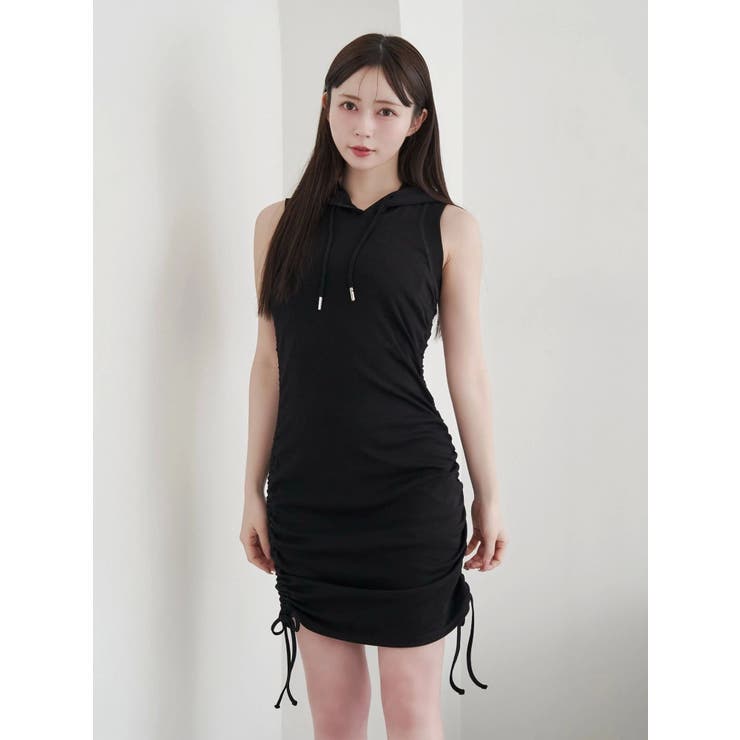 フードシャーリングタイトミニワンピース | EATME | 詳細画像7 