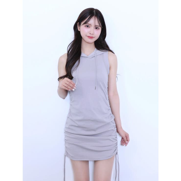 フードシャーリングタイトミニワンピース | EATME | 詳細画像9 